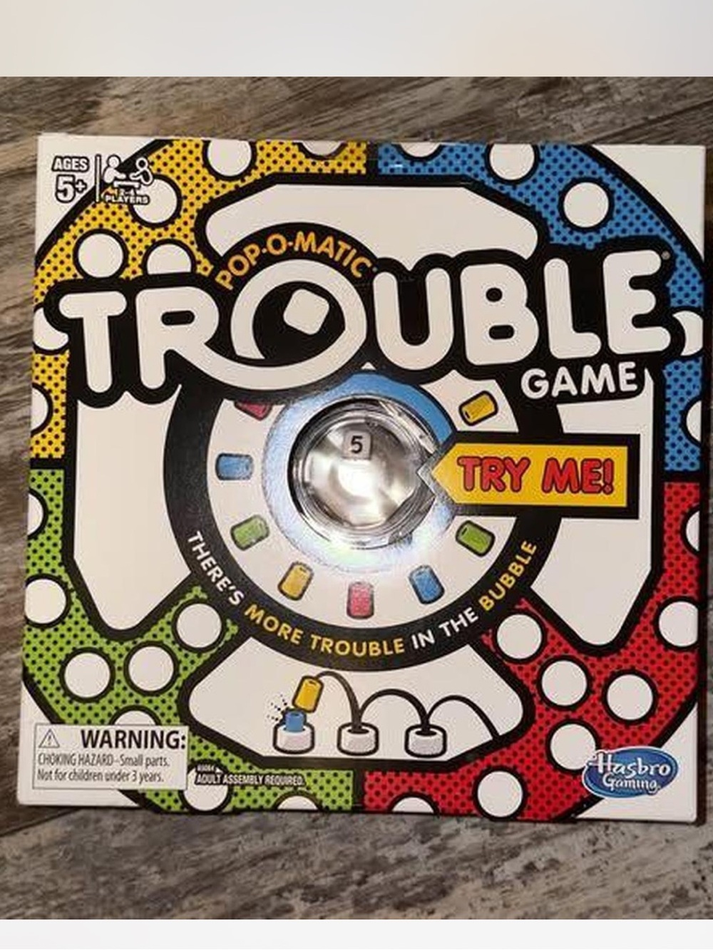 Hasbro Pop O Matic Trouble board game complete played once
